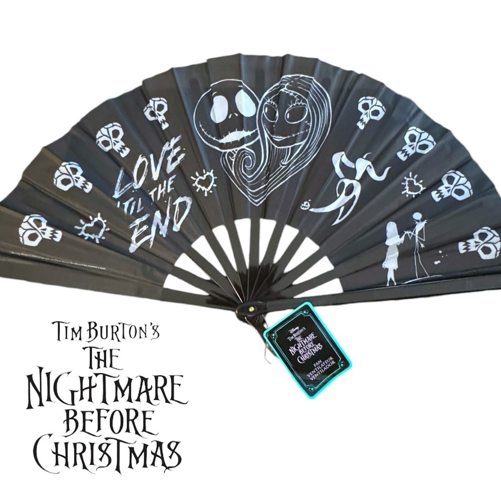 Nightmare Before Christmas “LOVE ‘TIL THE END” Folding Fan